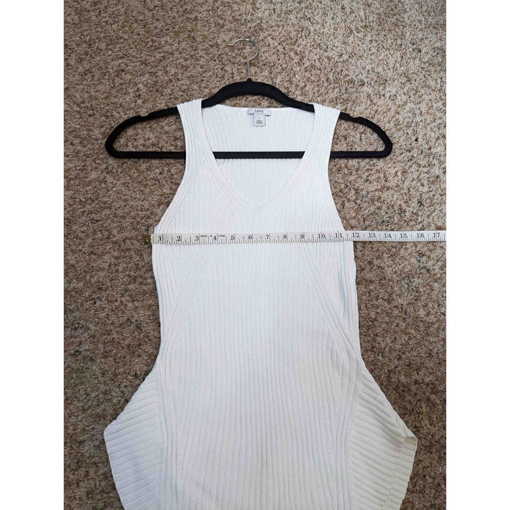 Lewit White Stretchy Tank Top Small - Picture 2 of 9